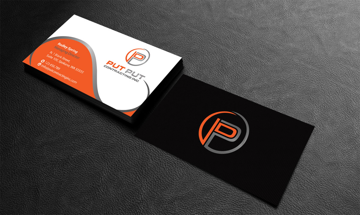 Business Card Design by alpesh9520 for Put Put Contracting Inc | Design #11772015