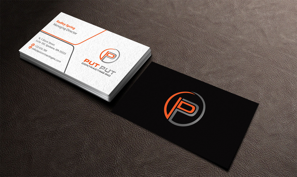 Design de Carte de Visite par alpesh9520 pour Put Put Contracting Inc | Design #11772016