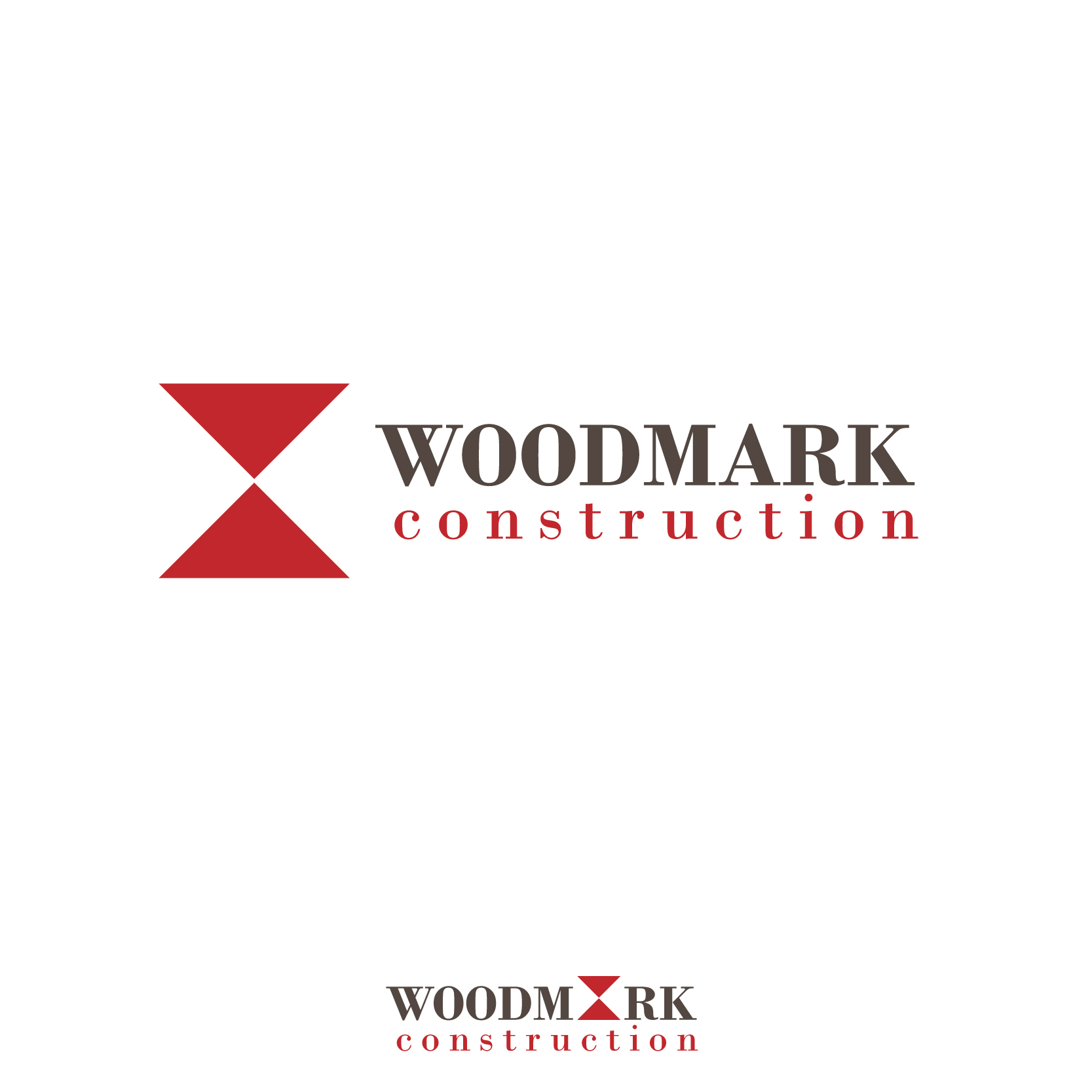 Logo Design by f!ng for Woodmark Construction, Inc. | Design #25732