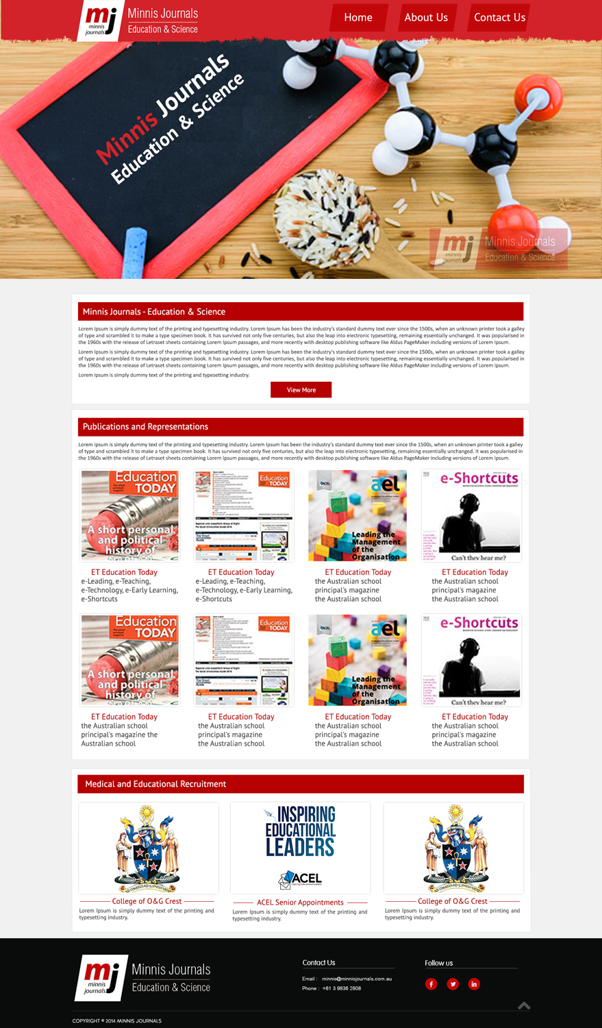 Web Design par eMARK pour Minnis Journals Pty Ltd | Design #11892200