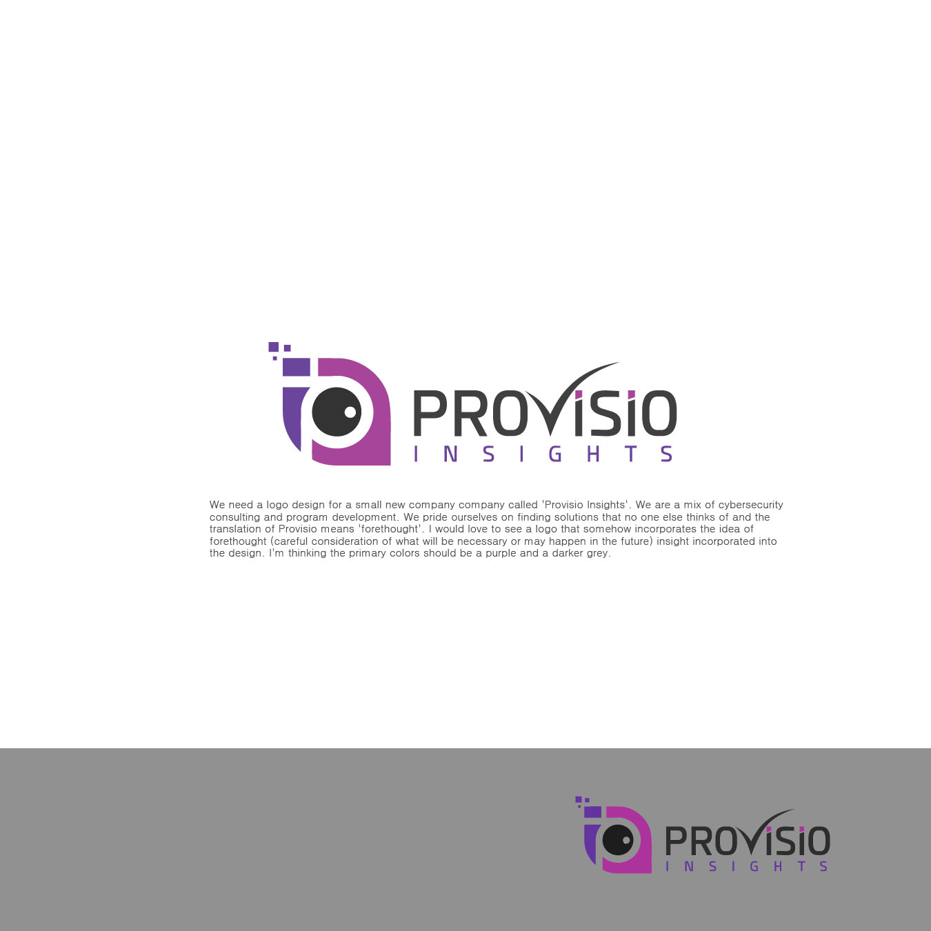 Logo Design by Art creators for Provisio Insights, LLC. | Design #11796264