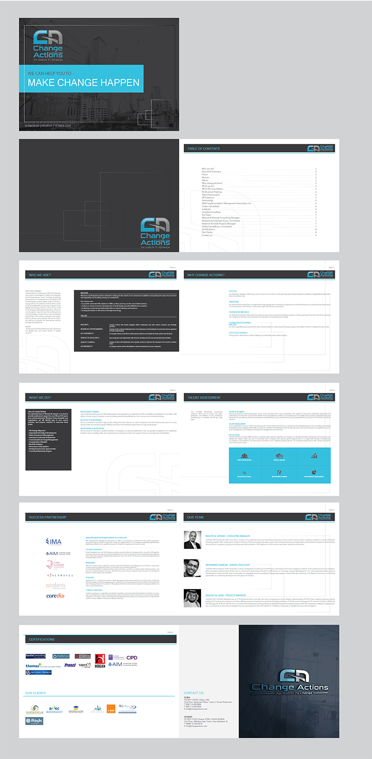 Flyer Design by alex989 for Change Actions Consulting | Design #11819614