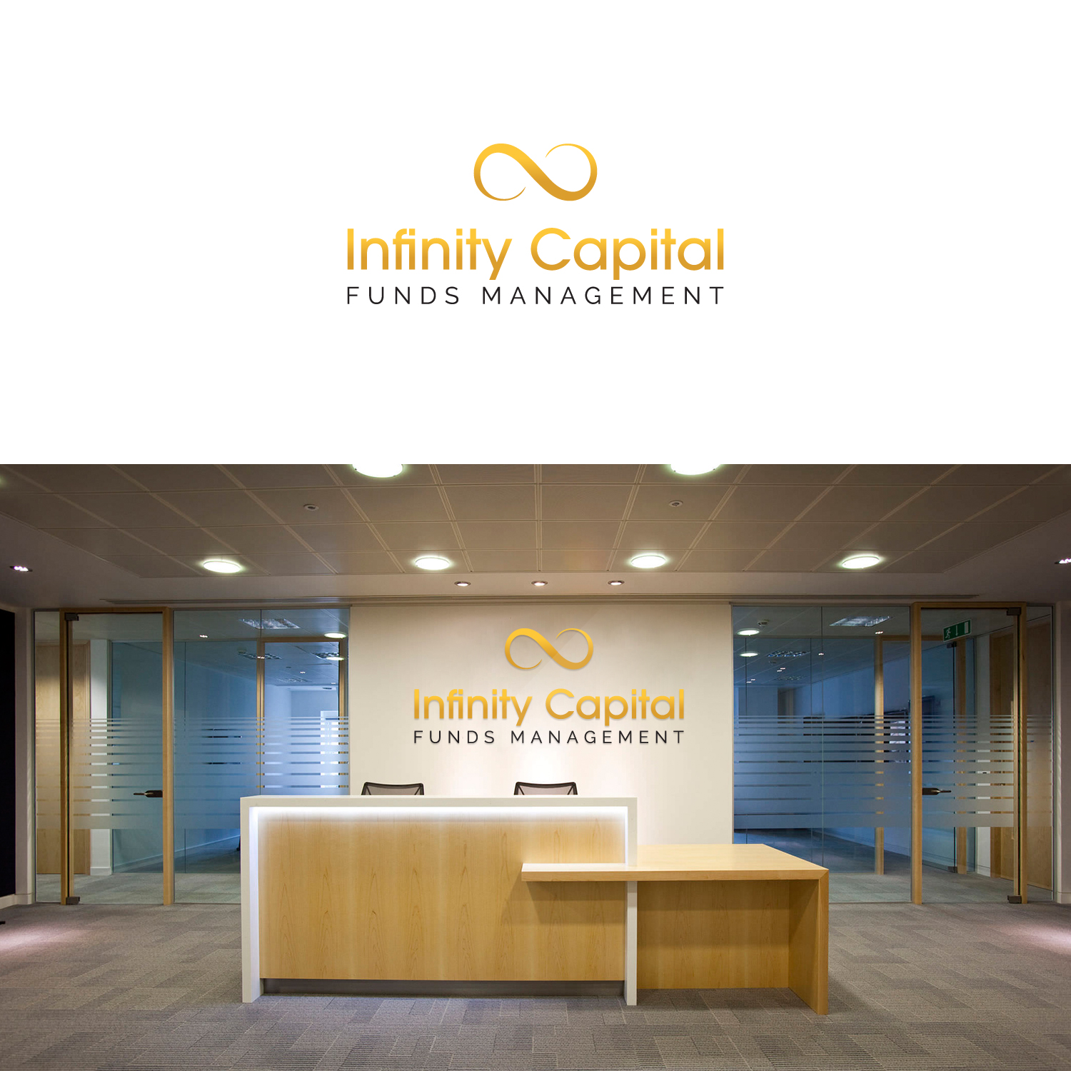 Diseño de Logo por IMD-HUB para Infinity Capital Funds Management | Diseño #11775031