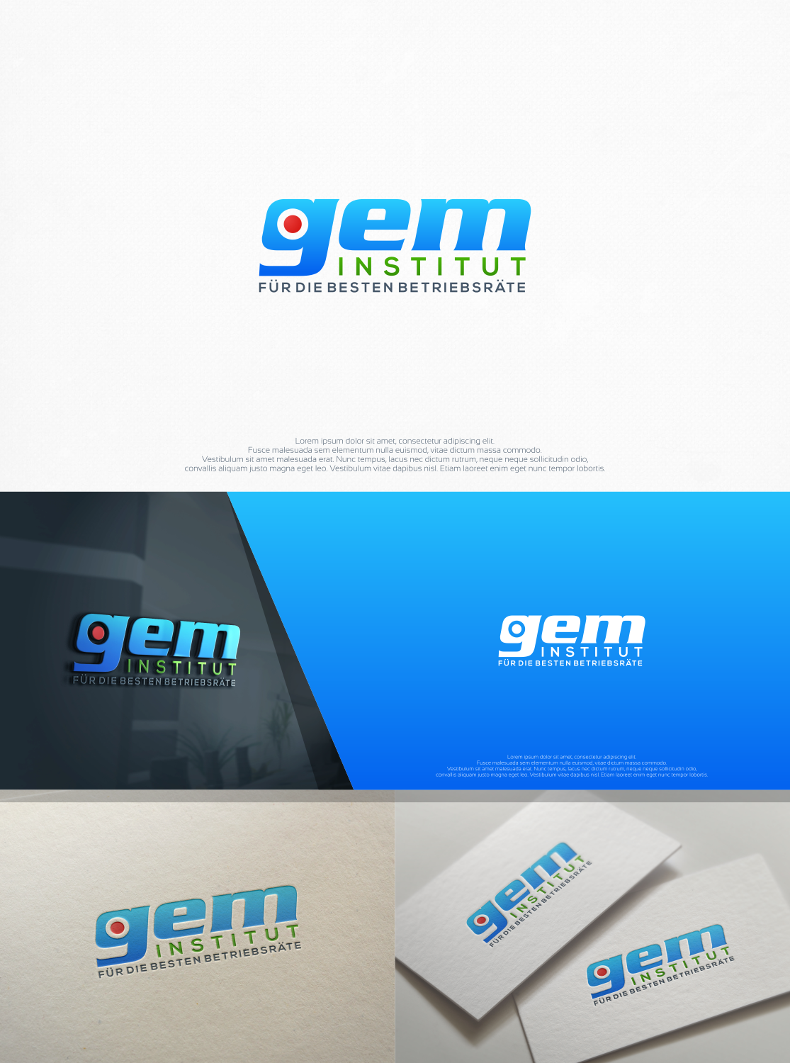 Logo Design by jenggot_merah_ for Institut gem | Design #11785398