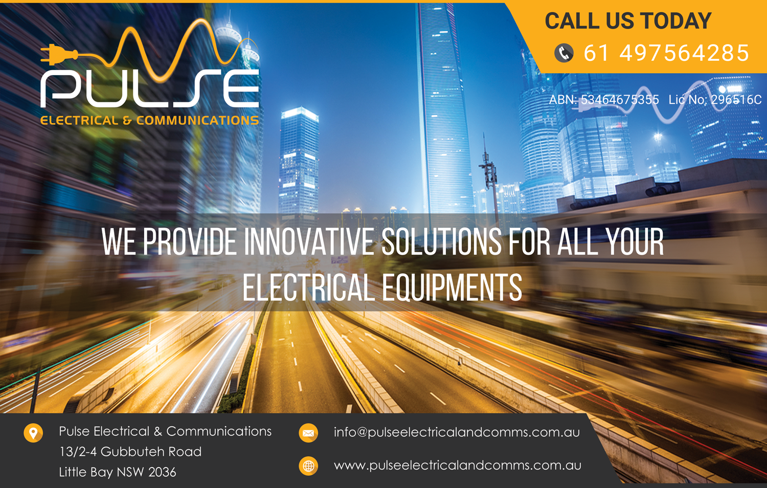 Flyer-Design von aniep für Pulse Electrical and Communications | Design #11795716