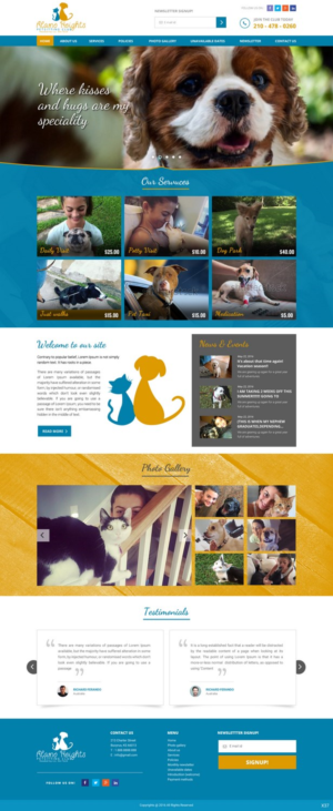 Web Design by pb for Alamo Heights Petsitting Club | Design: #11781450