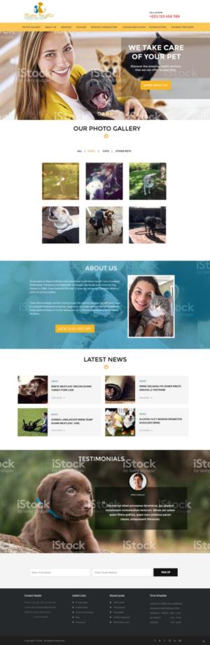 Web Design by pb for Alamo Heights Petsitting Club | Design: #11803623