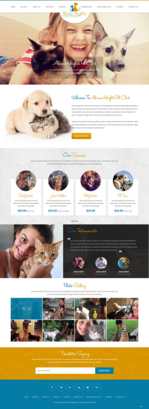 Web Design by pb for Alamo Heights Petsitting Club | Design: #11839638