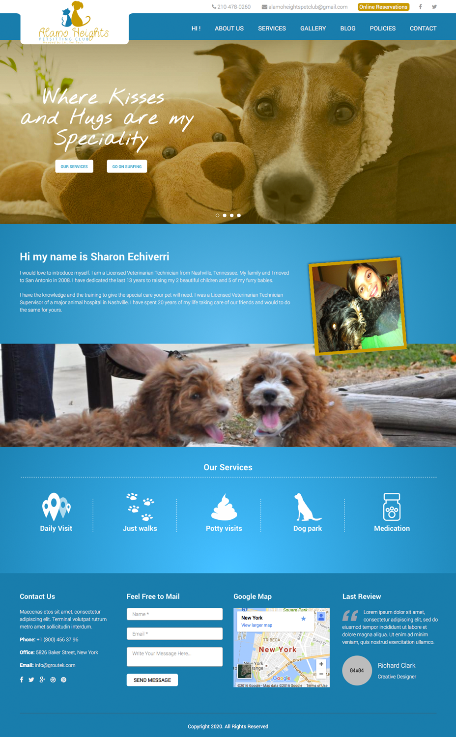Web Design by cCopilot for Alamo Heights Petsitting Club | Design #11852733
