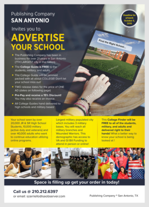 Observer Newspaper needs a College Finder Flyer  | Diseño de Flyer por D Creative