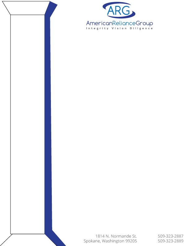 Diseño de Papelería por Abby Arnett para American Reliance Group, INC | Diseño #11843139