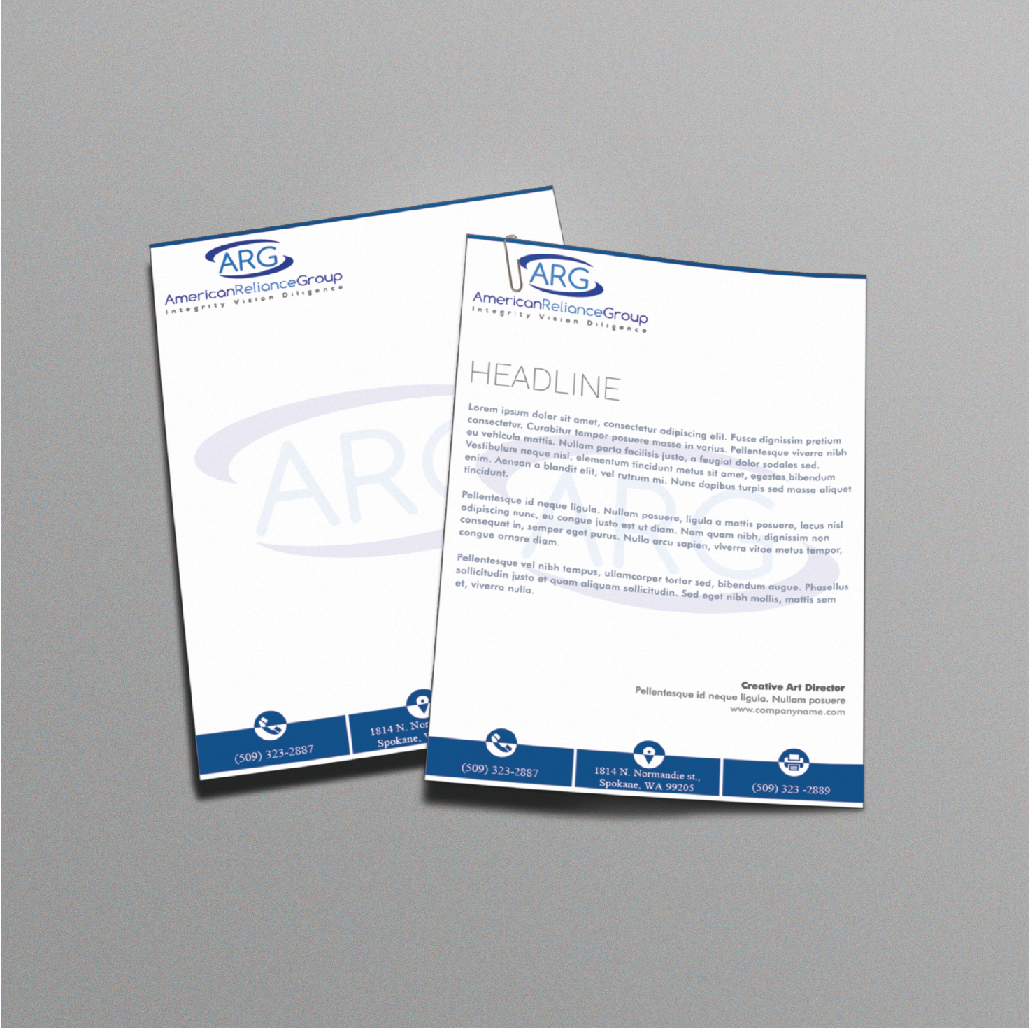 Diseño de Papelería por jarifali123 para American Reliance Group, INC | Diseño #11853111