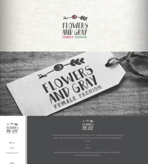 Logo Design by ne_padamo for Flowers and Gray | Design: #11807321
