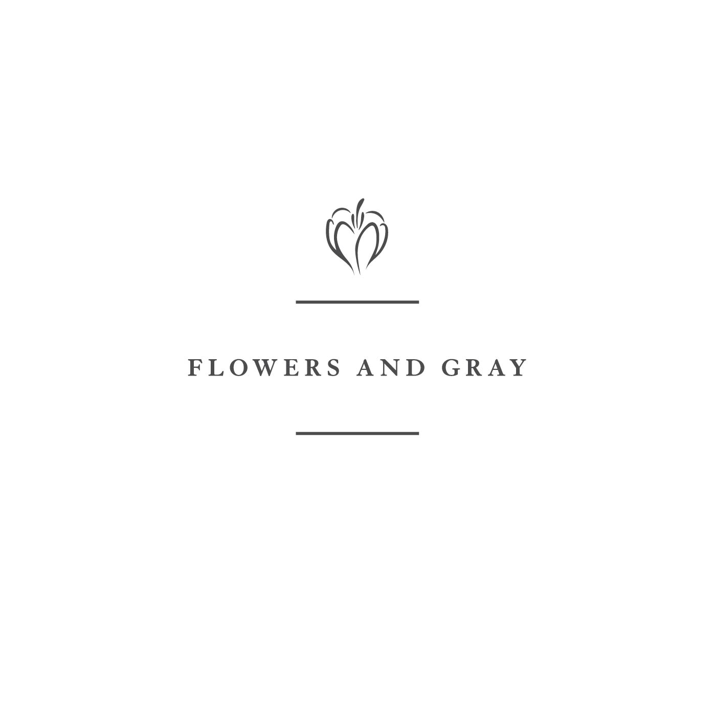 Logo Design by sunmoon for Flowers and Gray | Design #11784037