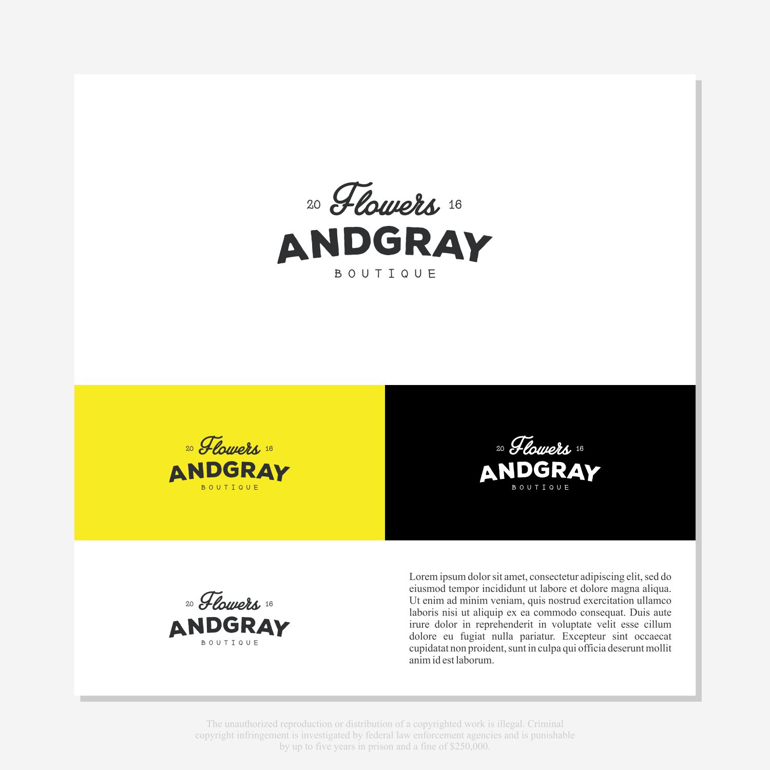 Diseño de Logo por Dindin Sobariyatna para Flowers and Gray | Diseño #11872422