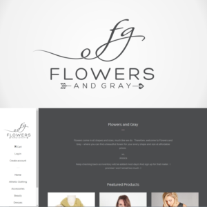 Logo Design by Liyana for Flowers and Gray | Design: #11809625