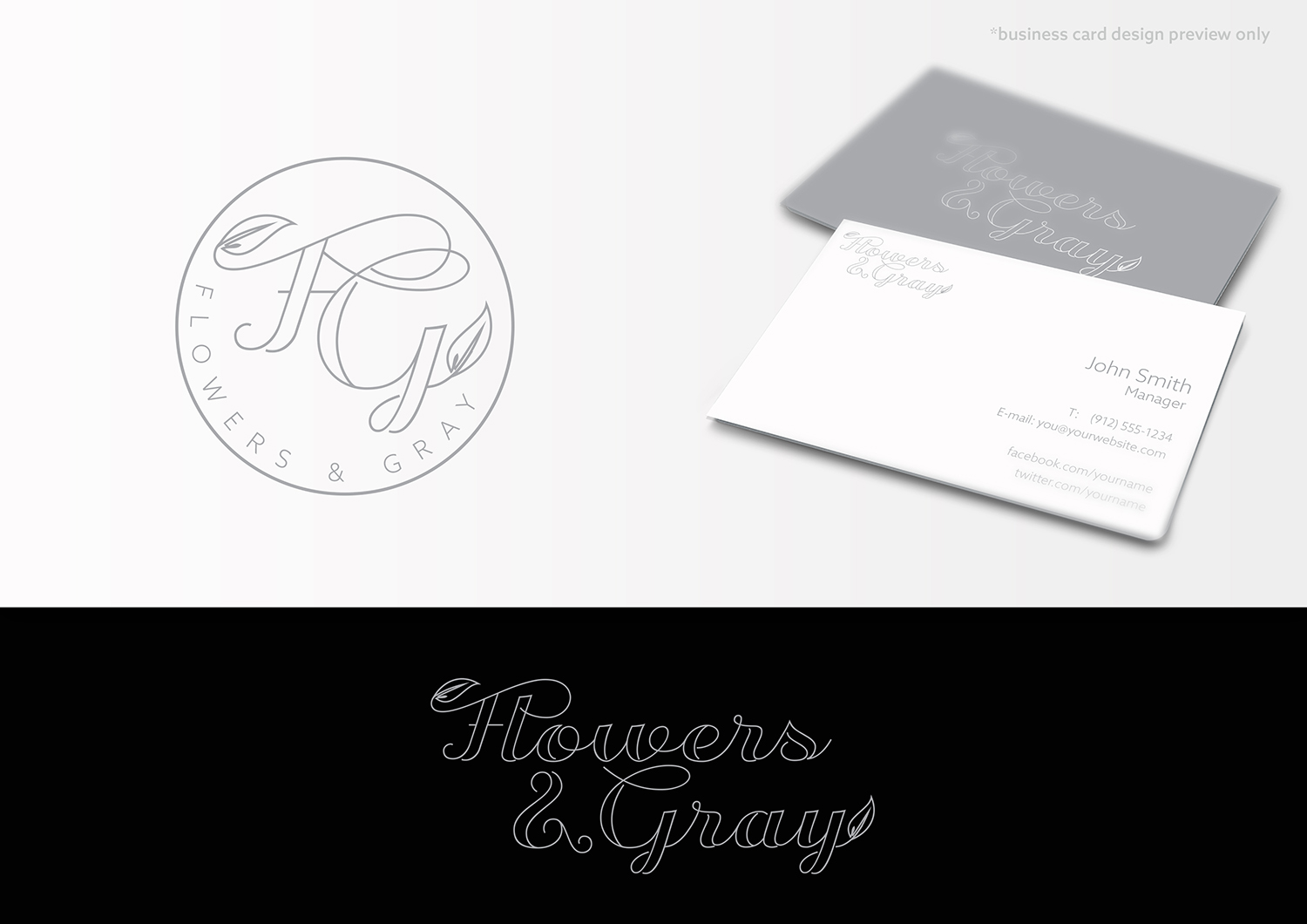 Diseño de Logo por maria-kaz para Flowers and Gray | Diseño #11848689
