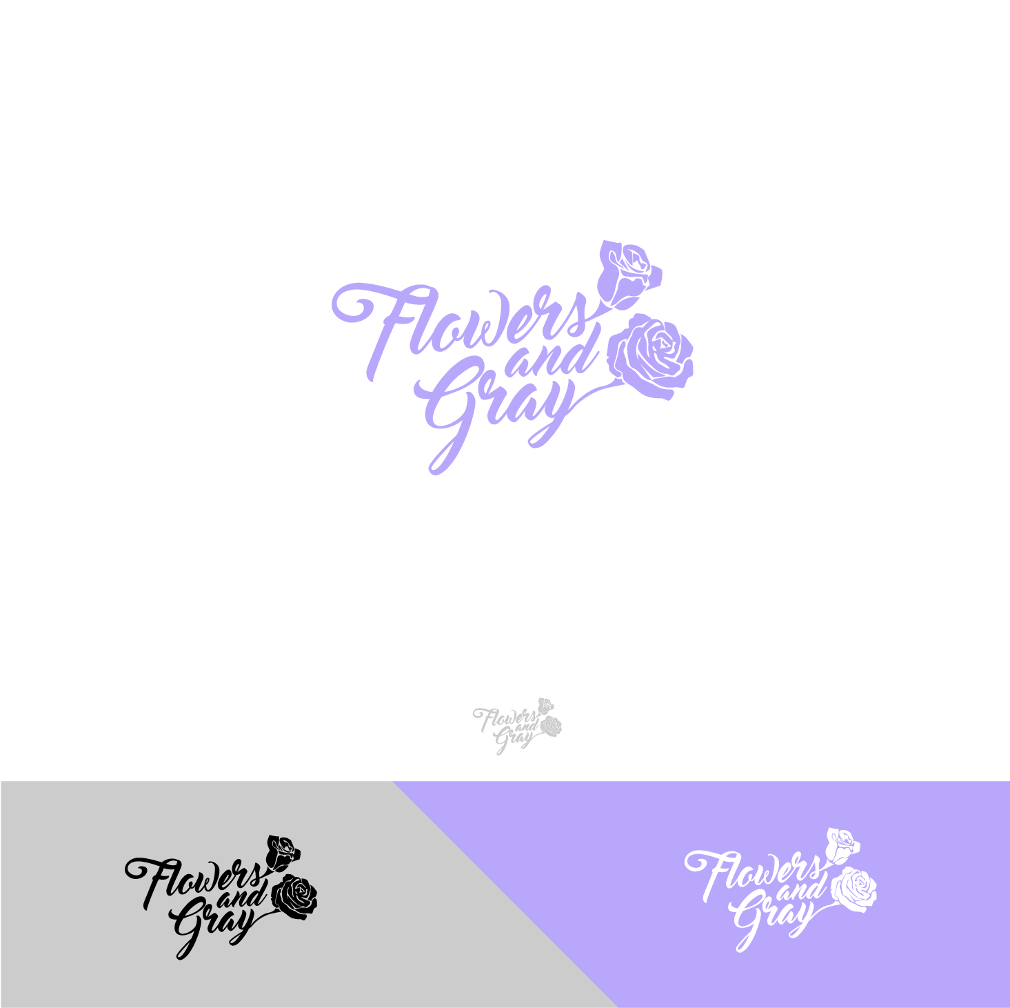 Logo Design by abc. for Flowers and Gray | Design #11777657