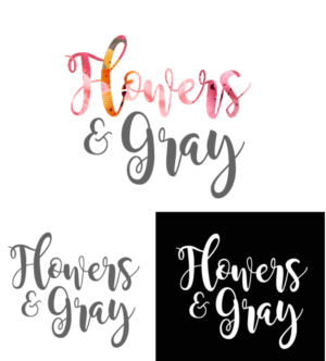 Logo Design by Karolkacloud for Flowers and Gray | Design: #11813182
