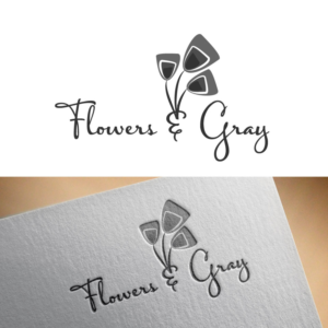 Logo Design by designstarla for Flowers and Gray | Design: #11850498