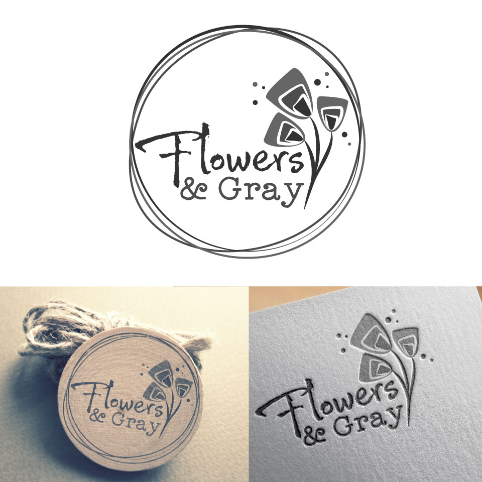 Diseño de Logo por designstarla para Flowers and Gray | Diseño #11873836