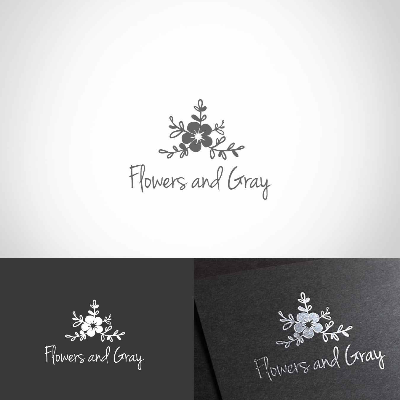 Diseño de Logo por Art creators para Flowers and Gray | Diseño #11813337