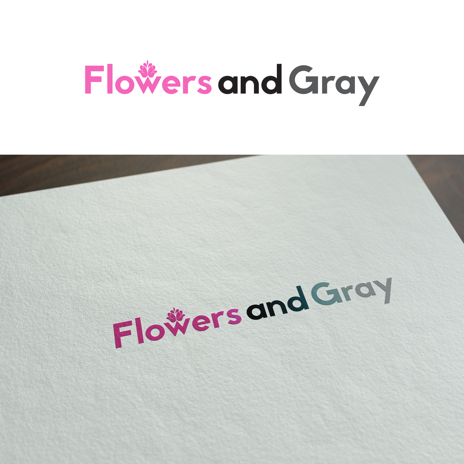 Diseño de Logo por NightDesigns para Flowers and Gray | Diseño #11783631