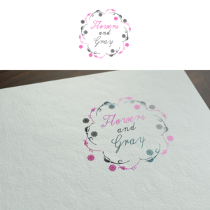 Logo Design by NightDesigns for Flowers and Gray | Design #11796068