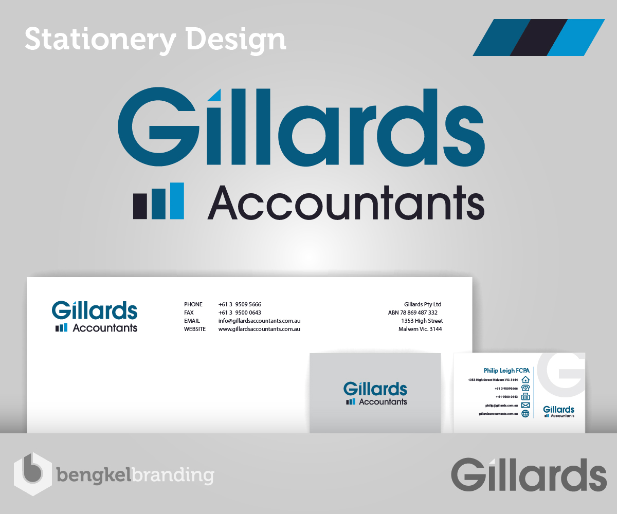 Stationery Design by Ninjuku Studio for Gillards Pty Ltd | Design #11796167