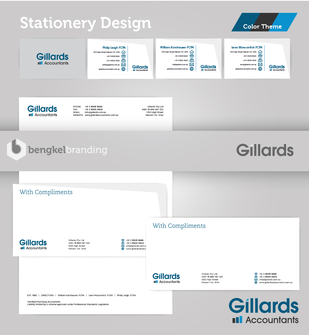 Stationery Design by Ninjuku Studio for Gillards Pty Ltd | Design #11877533