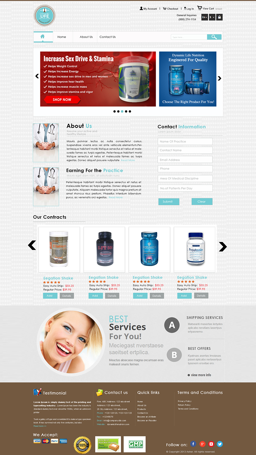 Diseño de Página de Aterrizaje por webxvision para Live Well Marketing LLC | Diseño #2400824