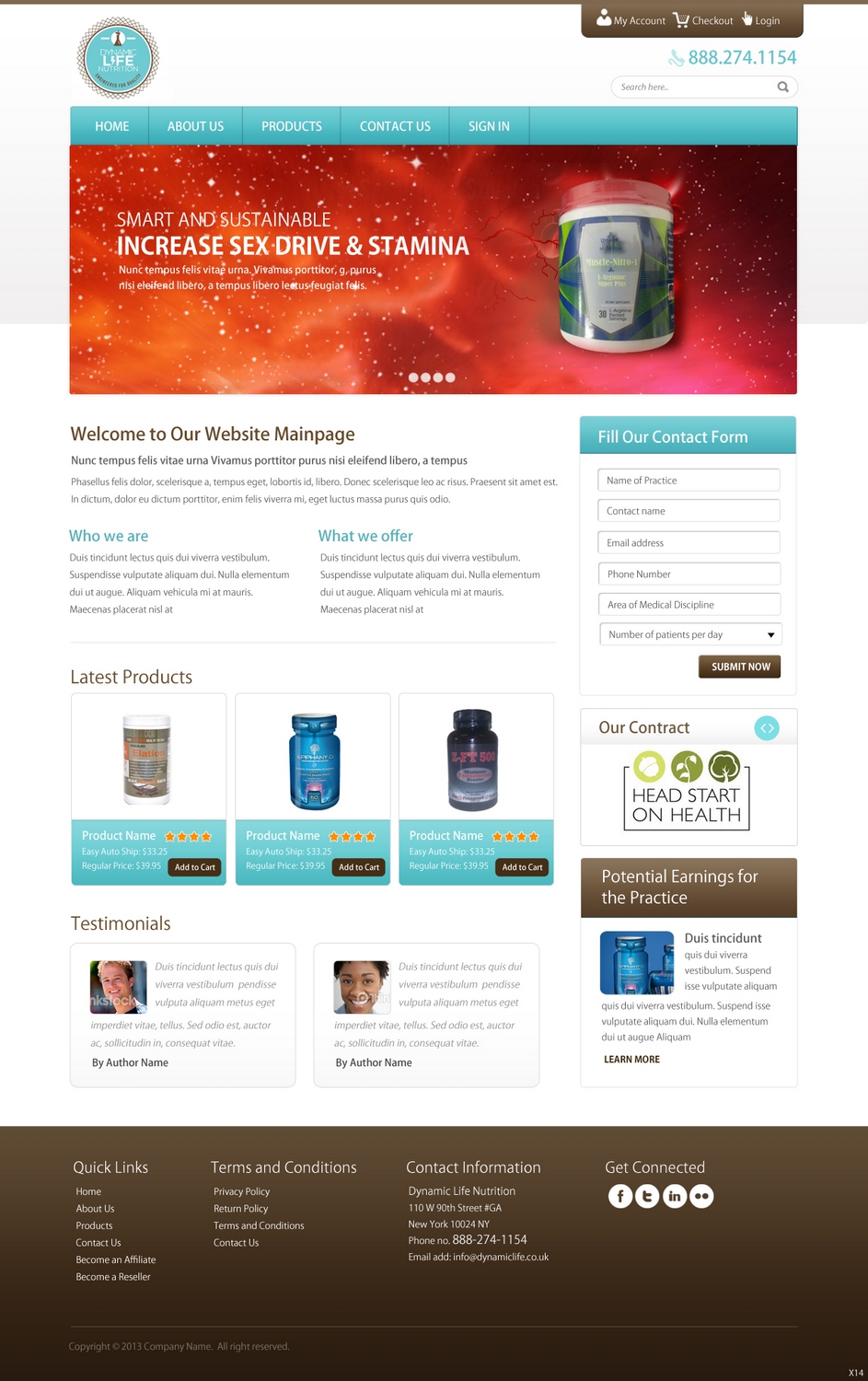 Diseño de Página de Aterrizaje por pb para Live Well Marketing LLC | Diseño #2412387