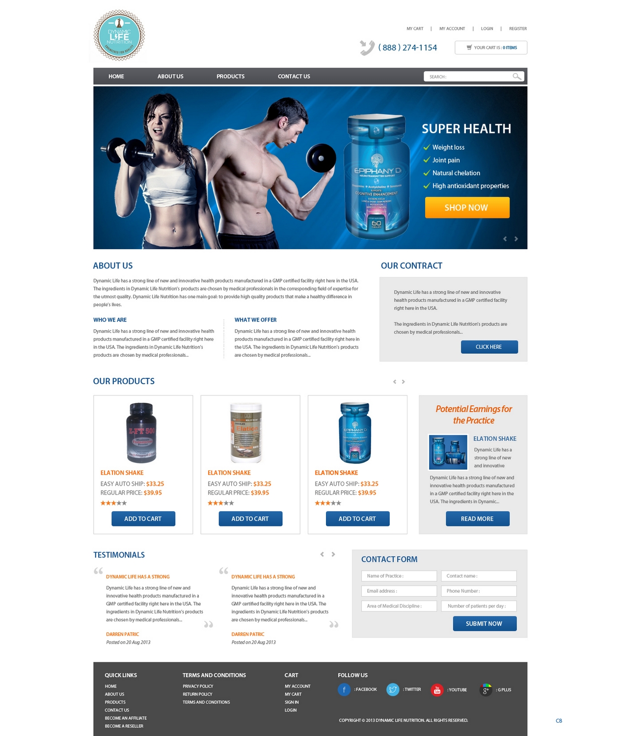 Diseño de Página de Aterrizaje por pb para Live Well Marketing LLC | Diseño #2415786