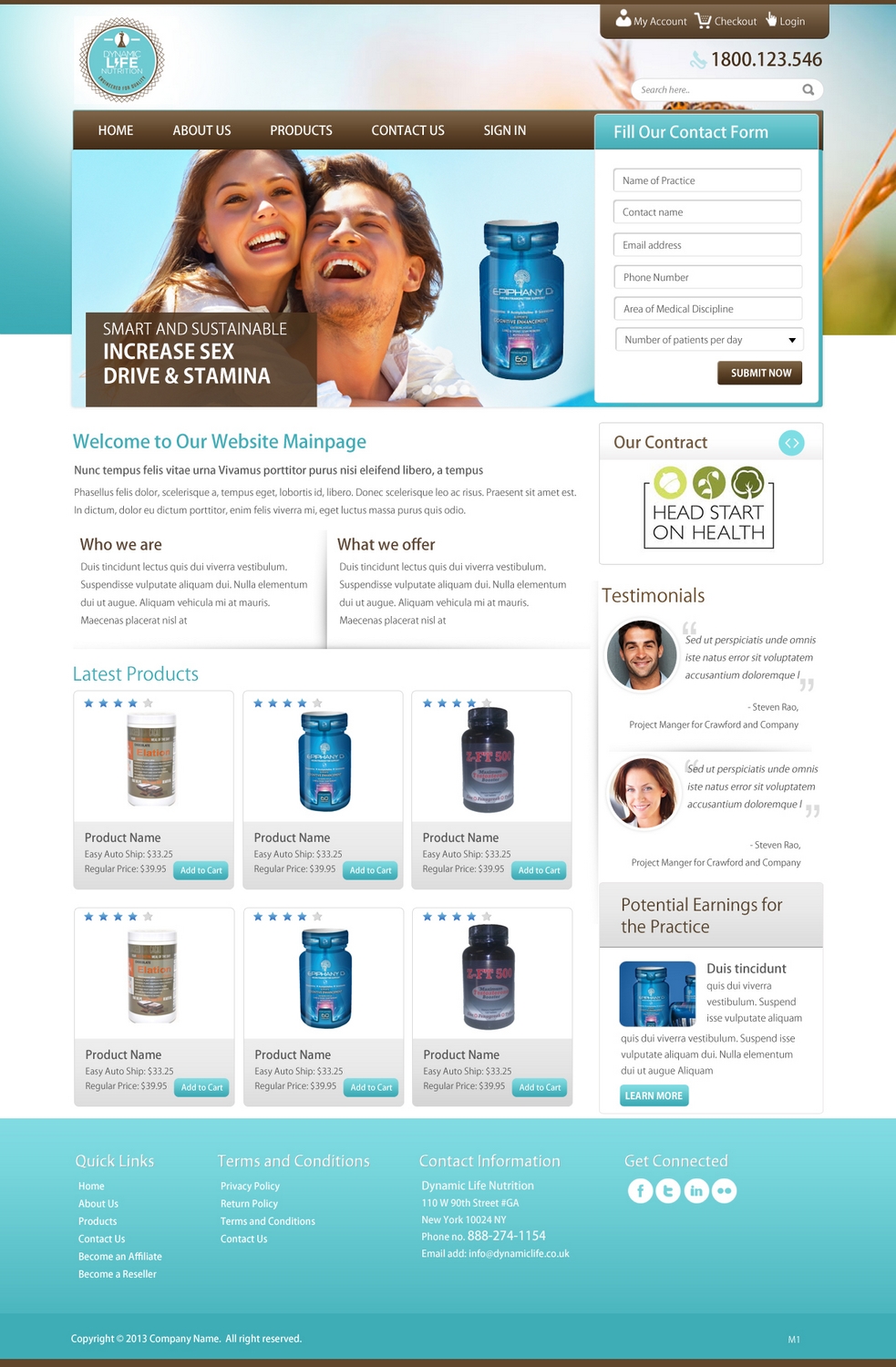 Diseño de Página de Aterrizaje por pb para Live Well Marketing LLC | Diseño #2424617