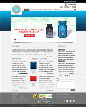 Landing Page Design by Bright Star for Live Well Marketing LLC | Design: #2398976