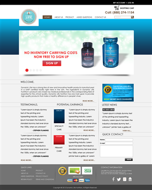 Landing Page Design by Bright Star for Live Well Marketing LLC | Design: #2399035