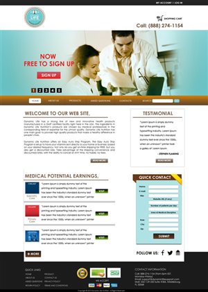 Landing Page Design by Bright Star for Live Well Marketing LLC | Design: #2509998