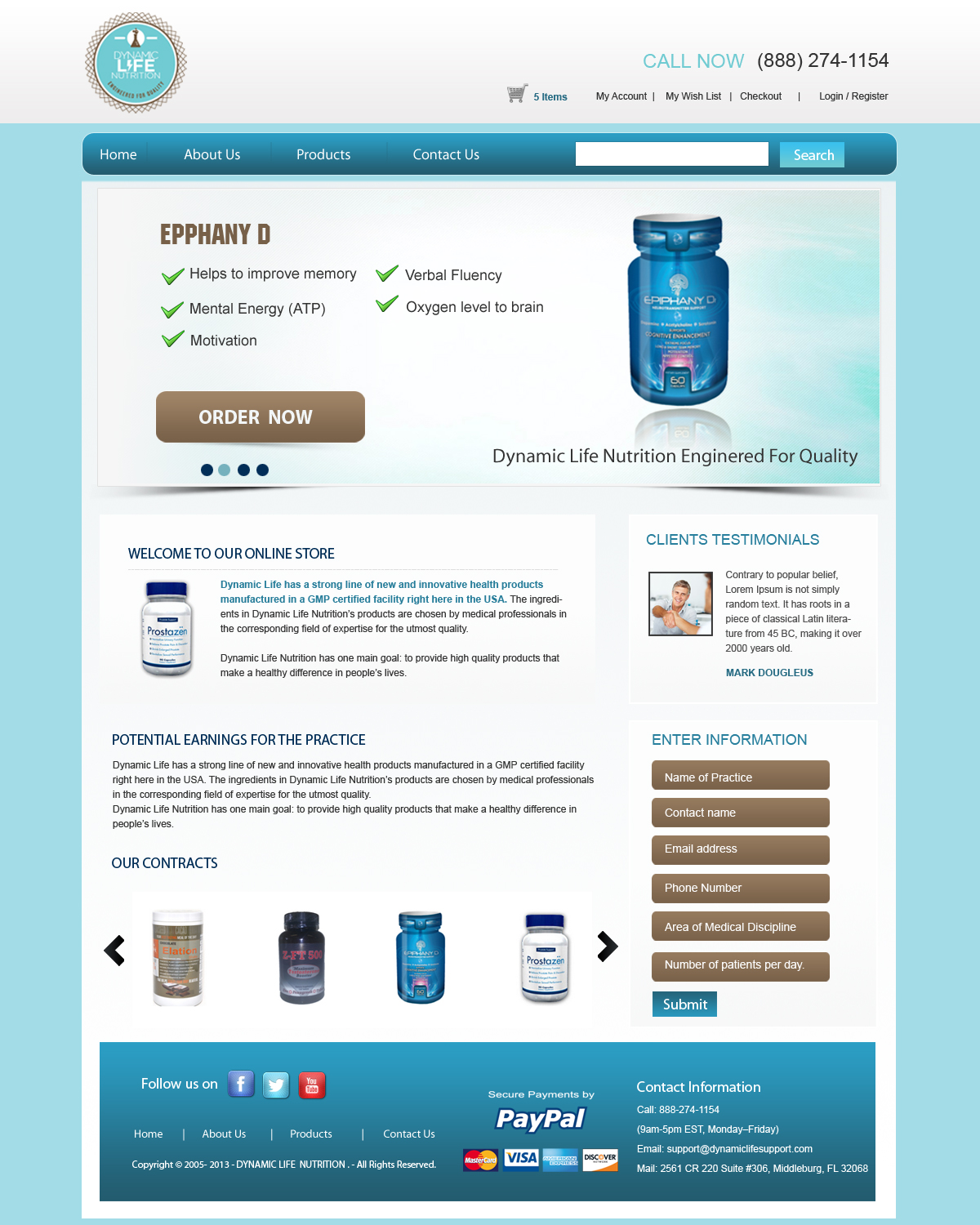 Diseño de Página de Aterrizaje por Creative X Designs para Live Well Marketing LLC | Diseño #2422737