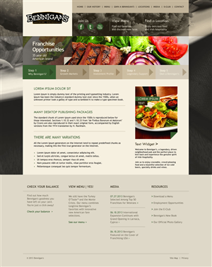 Famous restaurant chain needs Wordpress Design | Wordpress Design by  maria.design