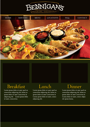 Famous restaurant chain needs Wordpress Design | Wordpress Design by wolf