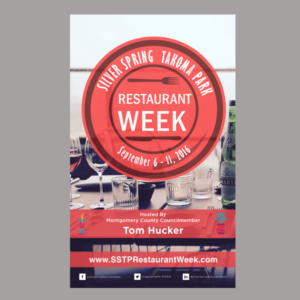 Silver Spring Takoma Park Restaurant Week | Flyer Design by J Petteford