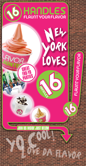 Frozen Yogurt Shop in SoHo NYC needs a Sign for side of building  | Signage Design by Neoguy