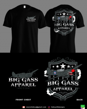 Big Gass Apparel hot rod lifestyle clothing | Diseño de Camiseta por Fatboy Graphic