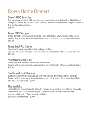 Menu Design by Einder