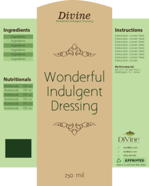 Diseño de Etiqueta por Limecom para Divine Gourmet Foods | Diseño: #11872853
