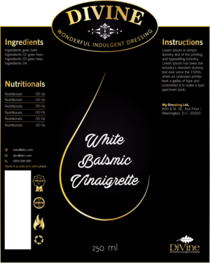 Diseño de Etiqueta por Limecom para Divine Gourmet Foods | Diseño: #11872855
