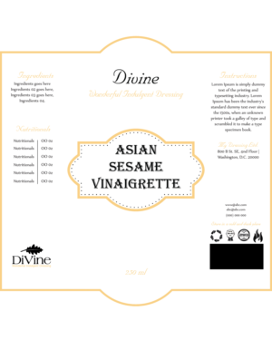 Label Design by Limecom for Divine Gourmet Foods | Design: #11883539