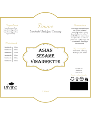 Diseño de Etiqueta por Limecom para Divine Gourmet Foods | Diseño: #11883540
