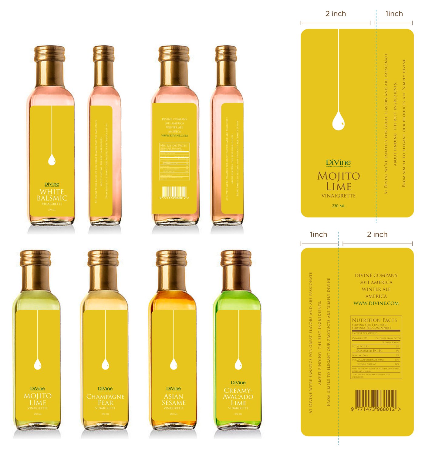 Diseño de Etiqueta por corafemme para Divine Gourmet Foods | Diseño #11926706