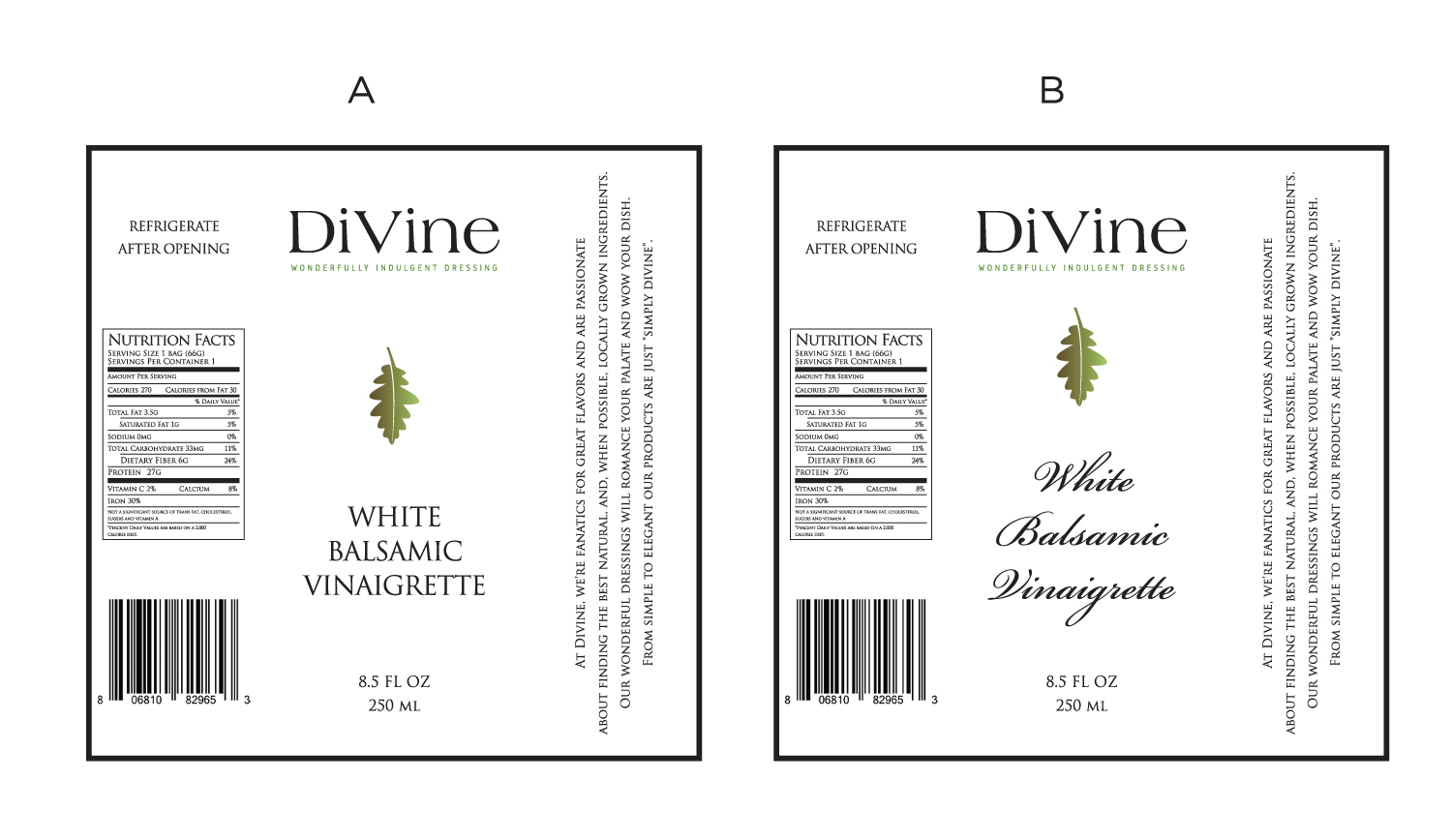 Label Design by corafemme for Divine Gourmet Foods | Design #12147911